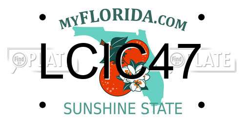 LCIC47 Florida License Plate