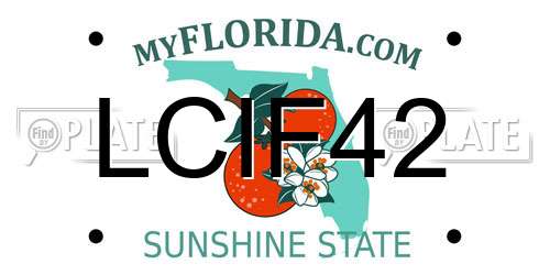 LCIF42 Florida License Plate