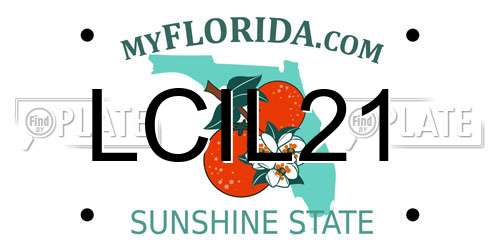 LCIL21 Florida License Plate