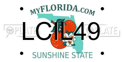 LCIL49 Florida License Plate