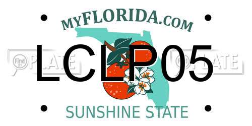 LCLP05 Florida License Plate