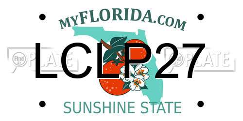 LCLP27 Florida License Plate