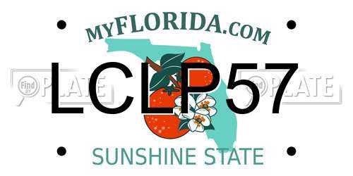 LCLP57 Florida License Plate