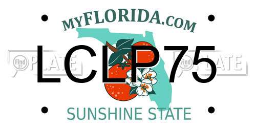 LCLP75 Florida License Plate