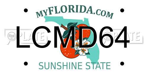 LCMD64 Florida License Plate