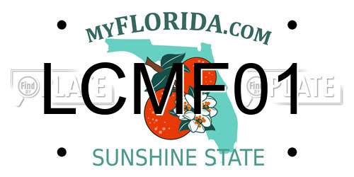 LCMF01 Florida License Plate