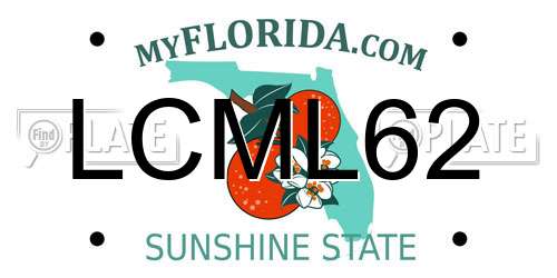 LCML62 Florida License Plate