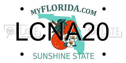 LCNA20 Florida License Plate