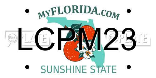 LCPM23 Florida License Plate