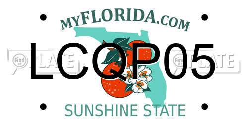 LCQP05 Florida License Plate