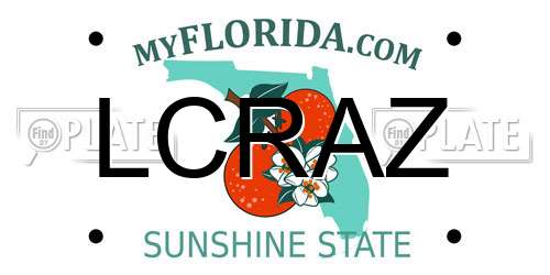 LCRAZ Florida License Plate