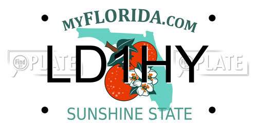 LD1HY Florida License Plate