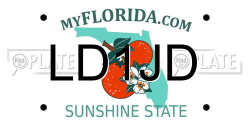 LD1JD Florida License Plate