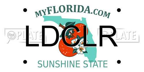 LDCLR Florida License Plate