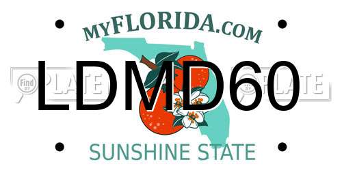 LDMD60 Florida License Plate