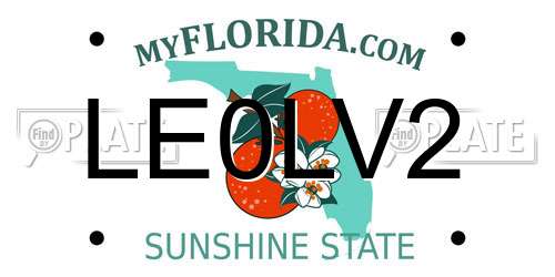 LE0LV2 Florida License Plate