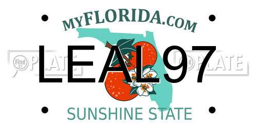 LEAL97 Florida License Plate
