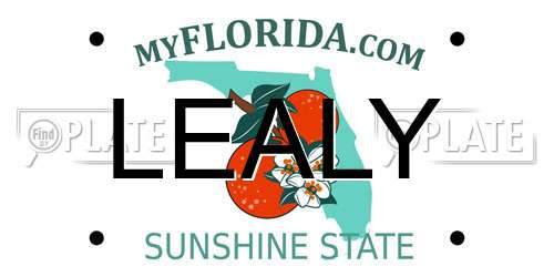 LEALY Florida License Plate