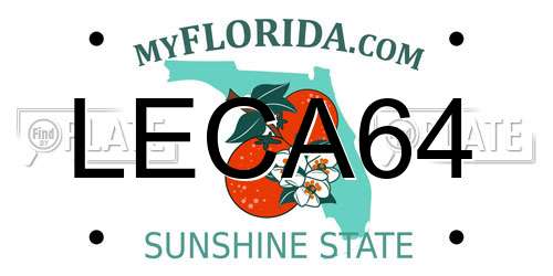 LECA64 Florida License Plate