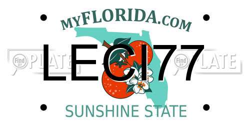LECI77 Florida License Plate