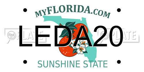 LEDA20 Florida License Plate