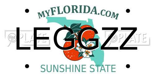 LEGGZZ Florida License Plate