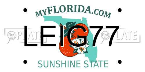 LEIG77 Florida License Plate