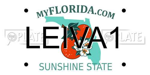 LEIVA1 Florida License Plate