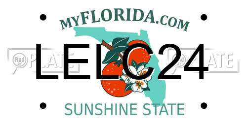 LELC24 Florida License Plate