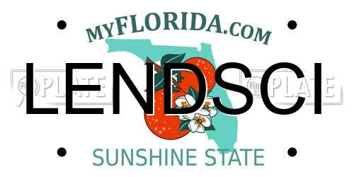 LENDSCI Florida License Plate
