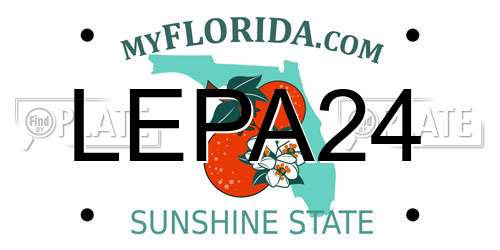 LEPA24 Florida License Plate