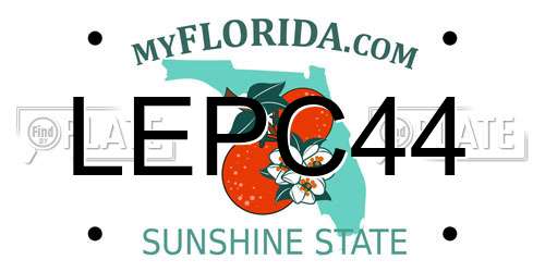 LEPC44 Florida License Plate