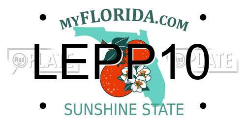 LEPP10 Florida License Plate