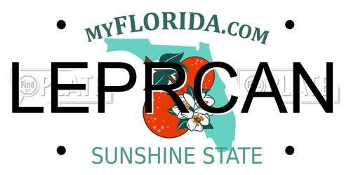 LEPRCAN Florida License Plate