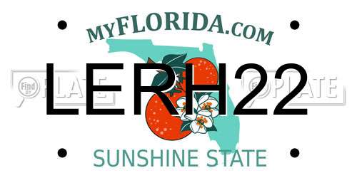LERH22 Florida License Plate