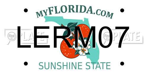 LERM07 Florida License Plate