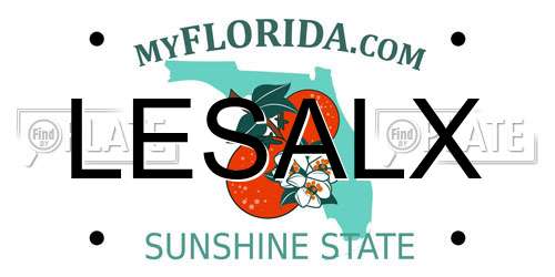 LESALX Florida License Plate