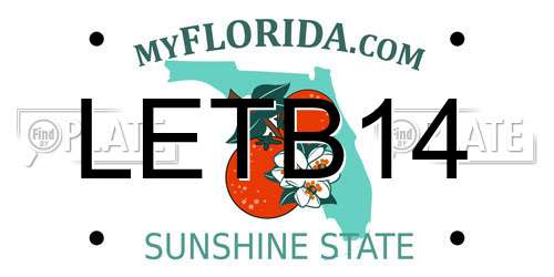 LETB14 Florida License Plate