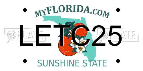 LETC25 Florida License Plate