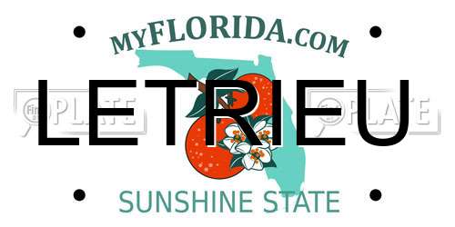 LETRIEU Florida License Plate