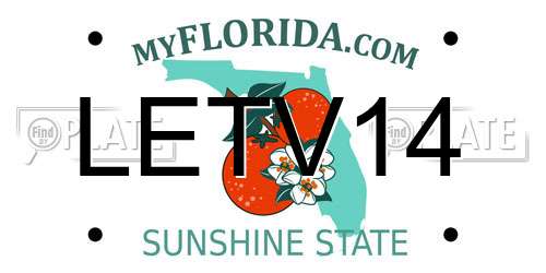 LETV14 Florida License Plate