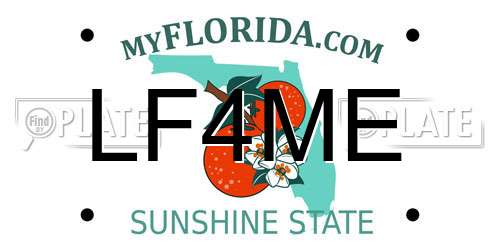 LF4ME Florida License Plate