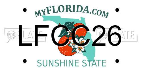 LFCC26 Florida License Plate