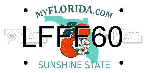 LFFF60 Florida License Plate