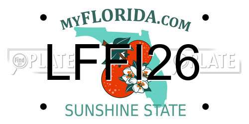 LFFI26 Florida License Plate