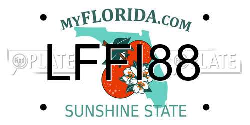 LFFI88 Florida License Plate