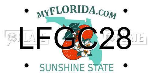 LFGC28 Florida License Plate