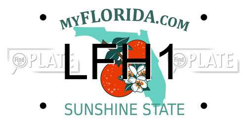 LFH1 Florida License Plate