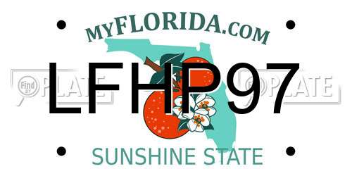 LFHP97 Florida License Plate
