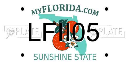 LFII05 Florida License Plate